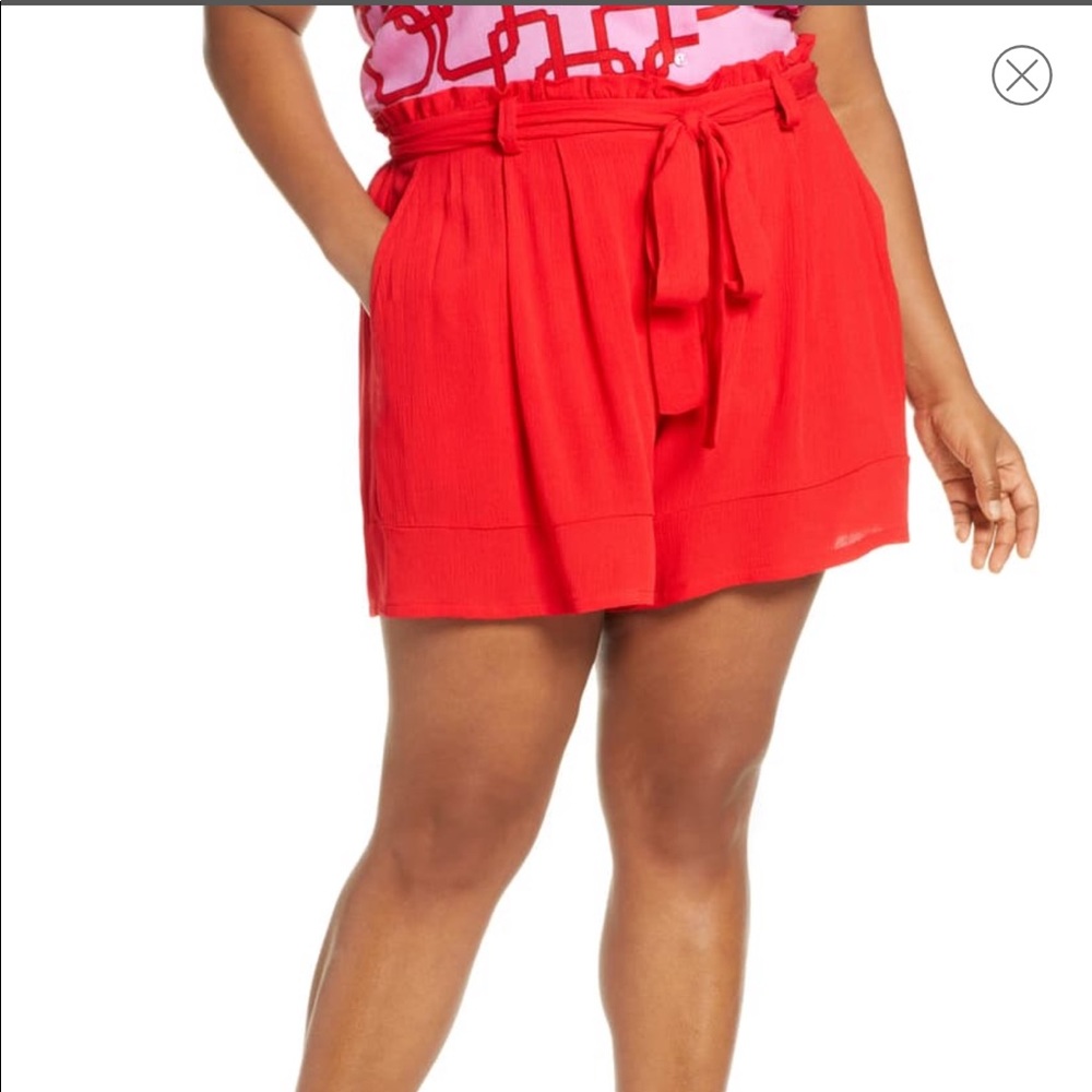 Gibson Paperbag Shorts in Red